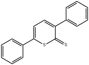 3,6-Diphenyl-2H-thiopyran-2-thione 结构式