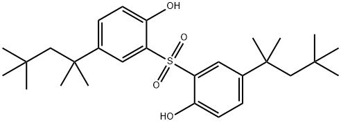 2,2'-磺酰双(4-叔辛基苯酚) 结构式