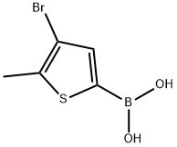 3-溴-2-甲基-5-噻吩硼酸 结构式