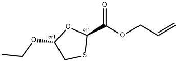 1,3-Oxathiolane-2-carboxylicacid,5-ethoxy-,2-propenylester,trans-(9CI) 结构式