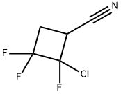 1,1,2-三氟-2-氯-3-氰基环丁烷 结构式