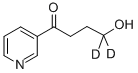 4 - 羟基-1 -(3 - 吡啶基)-1 -丁酮-4,4-D2 结构式