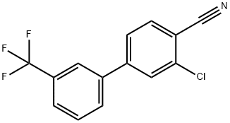 2-Chloro-4-[3-(trifluoroMethyl)phenyl]benzonitrile 结构式
