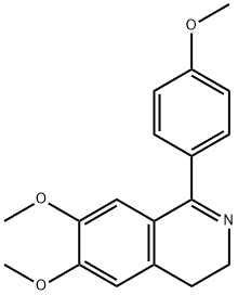 6,7-DIMETHOXY-1-(4-METHOXYPHENYL)-3,4-DIHYDROISOQUINOLINE 结构式