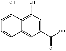 2-Naphthalenecarboxylic acid, 4,5-dihydroxy- 结构式