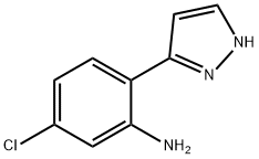 [5-氯-2-(1H-吡唑-5-基)苯基]胺 结构式