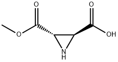 2,3-Aziridinedicarboxylicacid,monomethylester,(2S-trans)-(9CI) 结构式