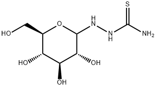 D-GLUCOPYRANOSYL THIOSEMICARBAZIDE 结构式