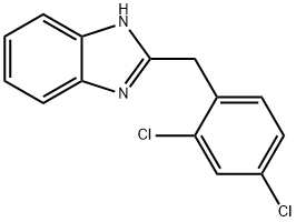 2-[(2,4-二氯苯基)甲基]-1H-苯并咪唑 结构式