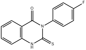 3-(4-氟苯基)-2-硫代-1H-喹唑啉-4-酮 结构式