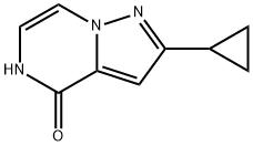 2-cyclopropyl-4H,5H-pyrazolo[1,5-a]pyrazin-4-one 结构式