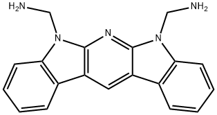 5,7-bis(aminomethyl)diindolo(2,3-b:3',2'-e)pyridine 结构式