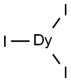 无水碘化镝(III) 结构式