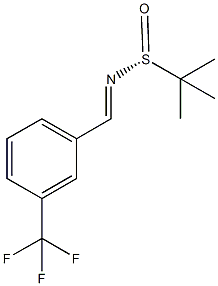 (R)-2-methyl-N-(3-(trifluoromethyl)benzylidene)propane-2-sulfinamide 结构式