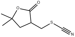 5,5-DIMETHYL-3-(THIOCYANATOMETHYL)DIHYDRO-2[3H]-FURANONE 结构式