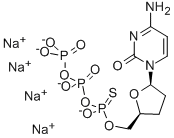 2',3'-DIDEOXYCYTIDINE-5'-O-(1-THIOTRIPHOSPHATE) SODIUM SALT 结构式