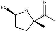 Ethanone, 1-(tetrahydro-5-hydroxy-2-methyl-2-furanyl)-, trans- (9CI) 结构式