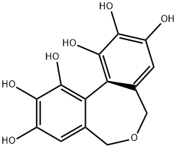 5,7-dihydro-1,2,3,9,10,11-hexahydroxydibenz(c,e)oxepin 结构式