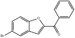 (5-溴苯并呋喃-2-基)-苯基-甲酮 结构式
