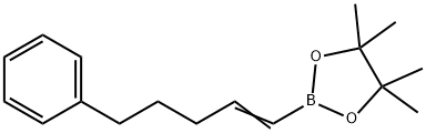 5-苯基-1-戊烯基硼酸频哪醇酯 结构式