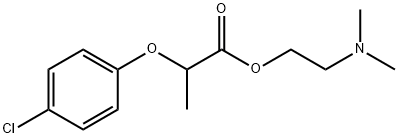 2-(p-Chlorophenoxy)propionic acid 2-(dimethylamino)ethyl ester 结构式