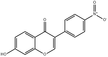7-羟基-4'-硝基异黄酮 结构式