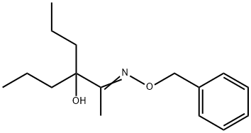 2-Hexanone, 3-hydroxy-3-propyl-, O-(phenylmethyl)oxime 结构式