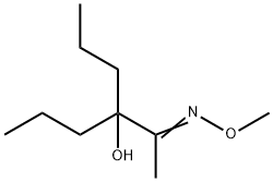 4-(N-methoxy-C-methyl-carbonimidoyl)heptan-4-ol 结构式
