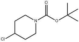 1-BOC-4-氯哌啶 结构式