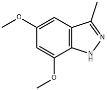 5,7-二甲氧基-3-甲基吲唑 结构式
