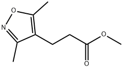 3-(3,5-二甲基异恶唑-4-基)丙酸甲酯 结构式
