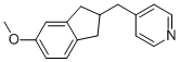 4-((5-methoxy-2,3-dihydro-1H-inden-2-yl)methyl)pyridine 结构式