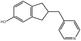 2-(吡啶-4-甲基)-2,3-二氢-1H-茚-5-醇 结构式