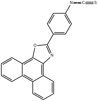 4-(菲并[9,10-D]噁唑-2-基)苯基异硫氰酸酯 结构式