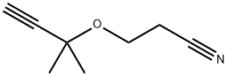 3-(2-methylbut-3-yn-2-yloxy)propanenitrile 结构式