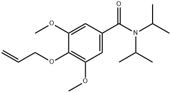 3,5-Dimethoxy-N,N-diisopropyl-4-(2-propenyloxy)benzamide 结构式