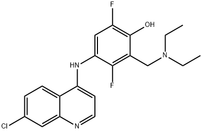 2',6'-difluoroamodiaquine 结构式