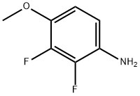 2,3-二氟-4-甲氧基苯胺 结构式