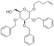 PENT-4-ENYL-2,3,4-TRI-O-BENZYL-D-GLUCO PYRANOSIDE 结构式