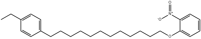 [12-(4-乙苯)十二烷基] 2-硝基苯基醚 结构式