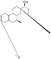 3-Methoxy-7α-Methyl-estra-2,5(10)-dien-17β-ol 结构式