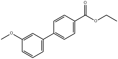 4-(3-甲氧基苯基)苯甲酸乙酯 结构式
