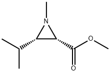 2-Aziridinecarboxylicacid,1-methyl-3-(1-methylethyl)-,methylester,cis-(9CI) 结构式