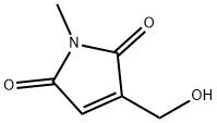 1H-Pyrrole-2,5-dione, 3-(hydroxymethyl)-1-methyl- (9CI) 结构式