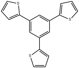1,3,5-三(2-噻吩基)苯 结构式