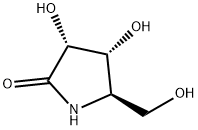 2-Pyrrolidinone, 3,4-dihydroxy-5-(hydroxymethyl)-, (3R,4R,5R)- (9CI) 结构式