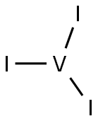 碘化钒(III) 结构式