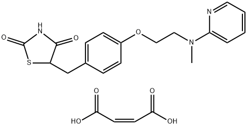 马来酸罗格列酮 结构式