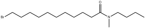 N-METHYL-N-BUTYL-11-BROMO-UNDECANAMIDE 结构式