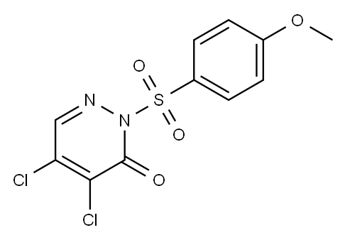 4,5-二氯-2-(对甲酰基琥珀酰)-3(2H)-哒嗪 结构式